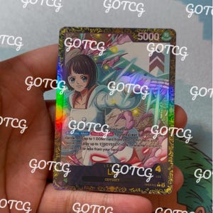Lim Custom Leader Manga - Vert violet OP09 - Holographique fait main - Proxy personnalisé OPTCG
