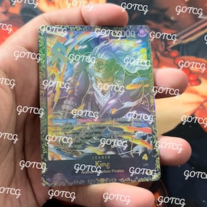 King Custom Leader Manga - Violet noir OP08 - Holographique fait main - Proxy personnalisé OPTCG - Purple Chamionship