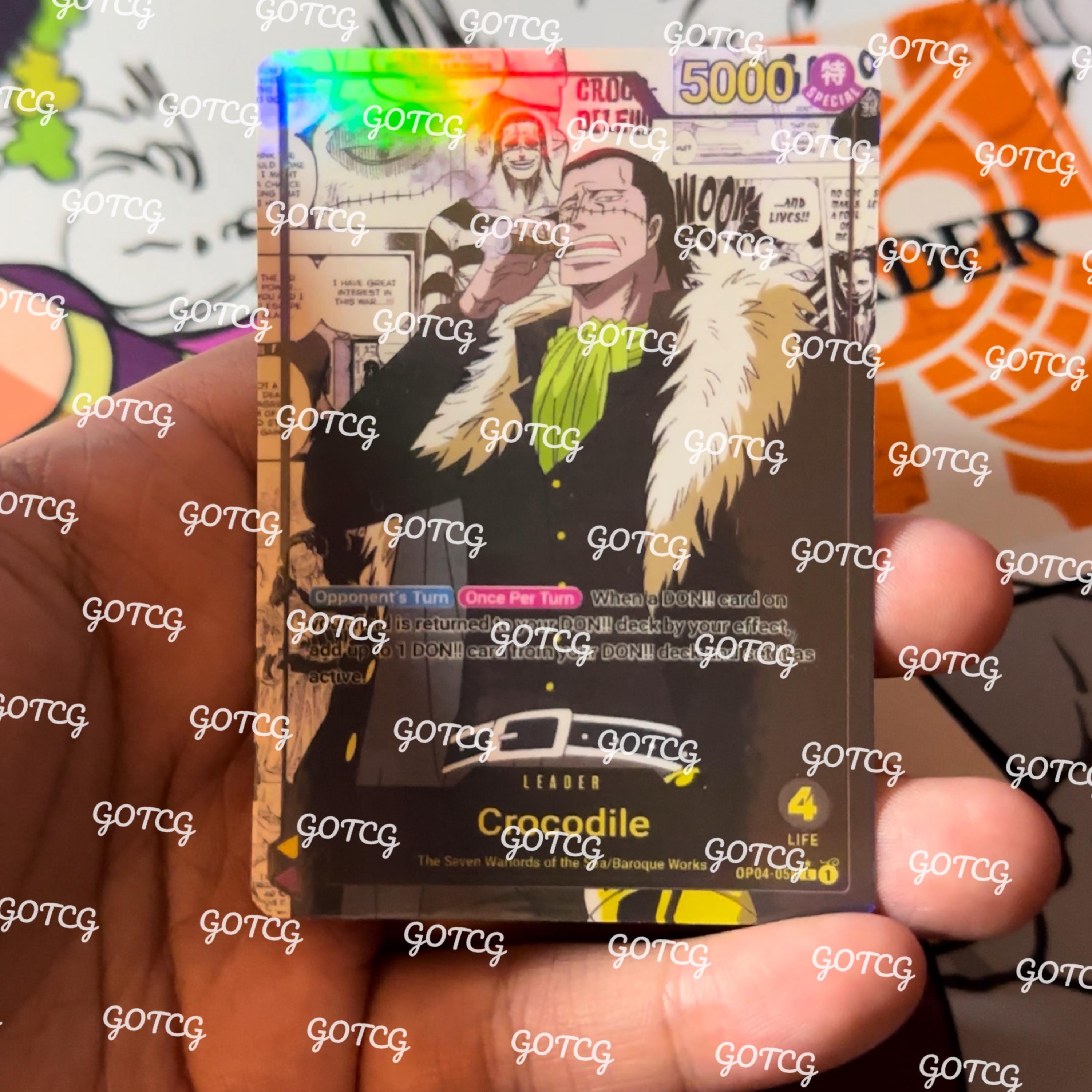 Crocodile Custom Leader Manga - Purple Yellow OP04 - Holographic