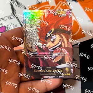 Kid Custom Leader Manga - Zielony ST02 - Holograficzny Ręcznie - Niestandardowy Proxy OPTCG