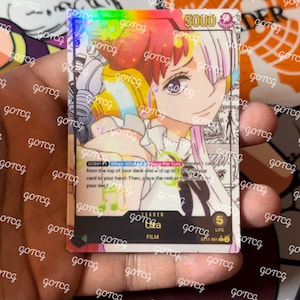 Uta Custom Leiter Manga - Grün ST11 - Holographisch Handgemacht - Custom Proxy OPTCG