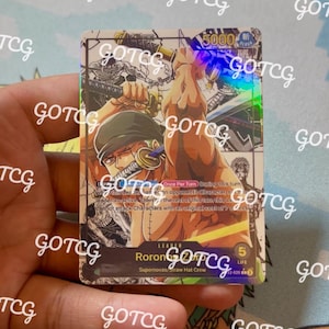 Zoro Custom Leiter Manga - Grün OP12 - Holographisch Handmade - Custom Proxy OPTCG