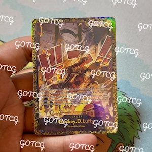Monkey D Luffy Custom Leader Purple Championship - Blue Purple OP11 - Holographic Handmade - Custom Proxy OPTCG