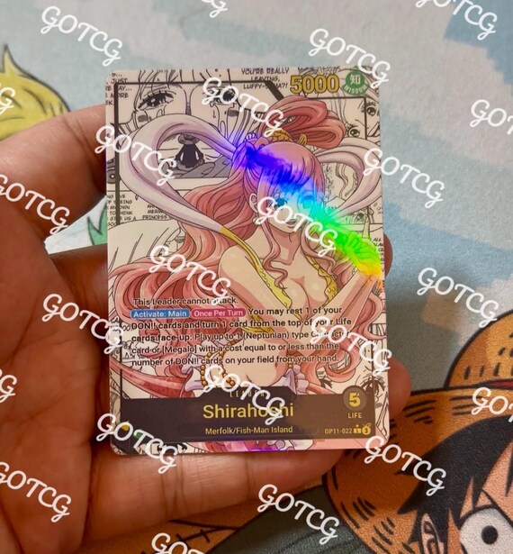 Shirahoshi Custom Leader Manga - Green Yellow OP11 - Holographic