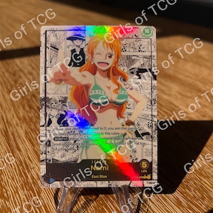 Custom Anführer Waifu ;) - OPTCG - Blau - Holographisch Handgemacht - Custom Proxy