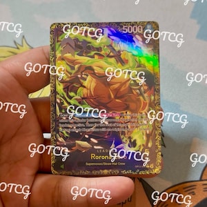 Zoro Custom Leader Purple Championship - Vert OP12 - Holographique fait main - Proxy personnalisé OPTCG