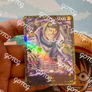 Koby Custom Anführer Purple Cup - Rot Schwarz OP11 - Holographisch Handgemacht - Custom Proxy OPTCG