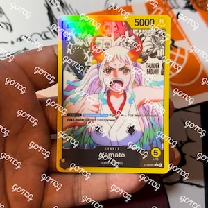Yamato Custom Leader Manga - jaune ST09 - holographique fait main - proxy personnalisé OPTCG