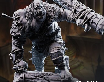 Flim et Krim Ettin Brute | DM Stash 16K Résine D&D Boss (grande échelle)