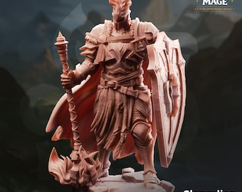 Glancalion Paladin Miniature | First Flame Hero | D&D, Pathfinder RPG Resin Figurine