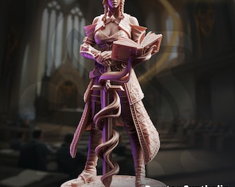 Proctor Synthelia Sentinel Mini | DM Stash Arcane University | Chasseur blindé Paladin Guard miniature | 32 mm Gaming Échelle d'affichage 75 mm