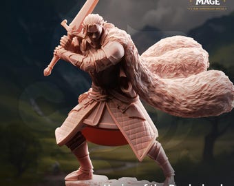Harias Elven Fighter Miniature | DM Stash Resin Paladin, Knight D&D Pathfinder