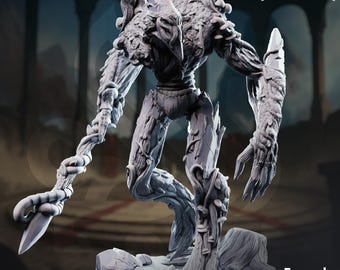 Evarak tréant des tisse-crépuscule | Miniature Boss Guardian en résine 16 carats