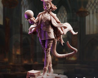 Ivy Dupre, étudiante en enchantement Mini | Barde sorcier MD Stash Mage | Miniature illusionniste de la sorcière | 32 mm Gaming Échelle d'affichage 75 mm