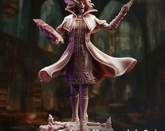 Mini-pack pour directrice d'école Margaux Delecour | DM Stash Arcane University | Miniature archimage sorcière sorcière | Écran gaming 32 mm 75 mm