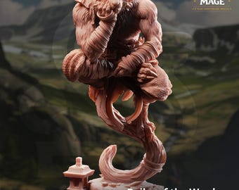 Raiko Catfolk Wanderer Miniature | 16K Resin Tabaxi Ranger, Monk (DM Stash)