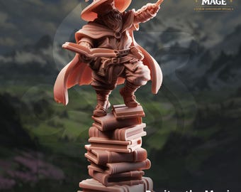 Manic Professor Miniature | 16K Resin Wizard, Artificer, Alchemist | D&D, Pathfinder