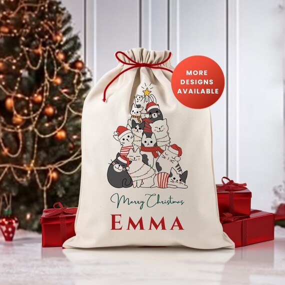 Personalized christmas bag hotsell