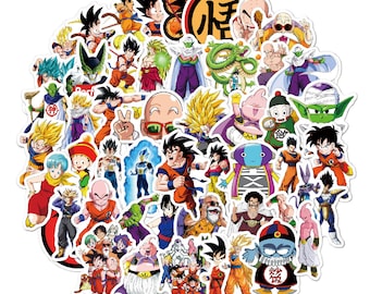 50 pcs Dragon Ball Anime Series Stickers Luggage Laptop Phone Snowboard Bicycles Motorcycles Fridge Water bottles Helmets
