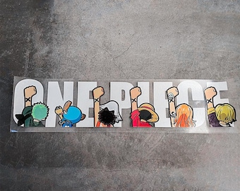 One Piece Straw Hat Crew Salute Sticker | Anime Car Laptop Decal