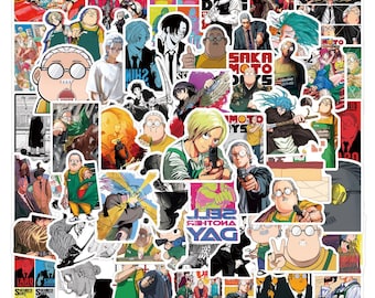100 PCS Sakamoto Days Creative Stickers Luggage Laptop Phone Snowboard Bicycles Motorcycles Fridge Water bottles Helmets