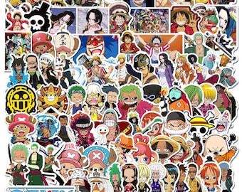 100 pcs One Piece Anime Stickers Luggage Laptop Phone Snowboard Bicycles Motorcycles Fridge Water bottles Helmets