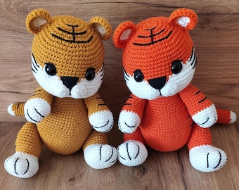 Amigurumi Crochet Tiger Pattern: DIY Step-by-Step Tutorial (PDF)