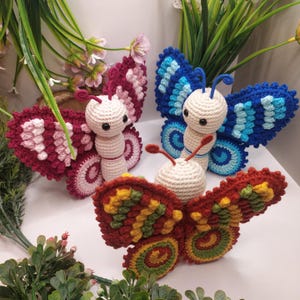Crochet Amigurumi Butterfly Pattern - Instant Download PDF