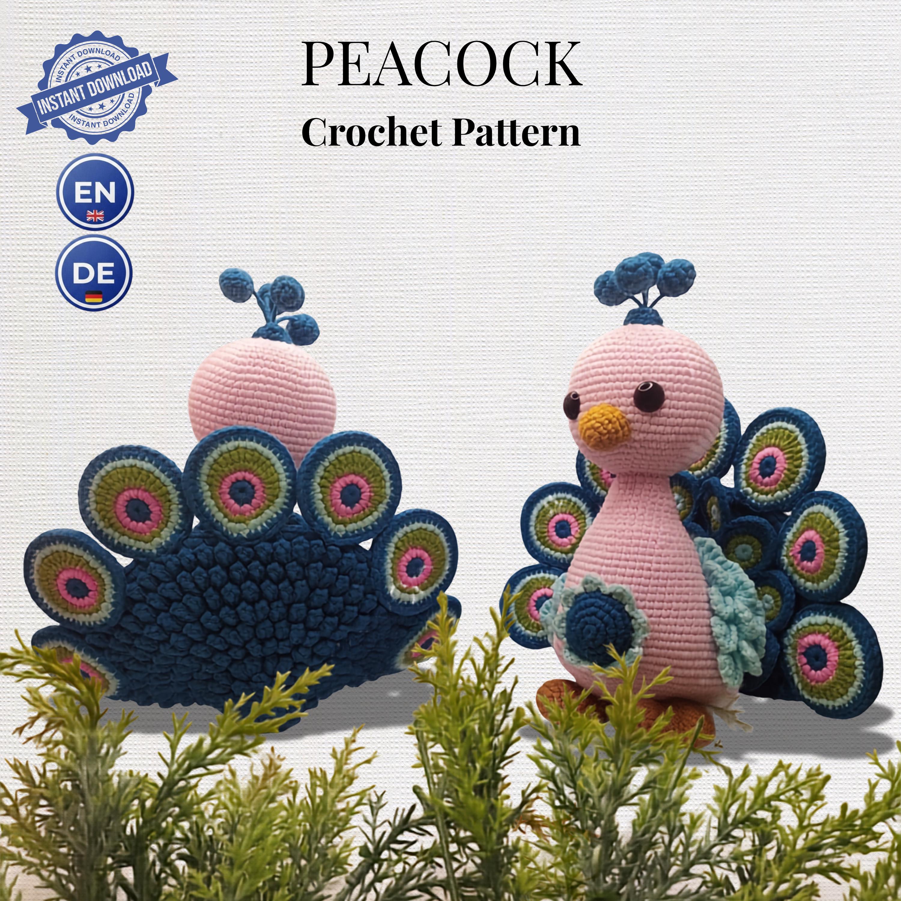 Crochet Peacock Pattern The Royal Peacock