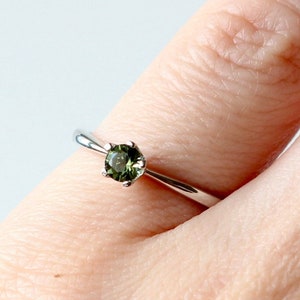 Real Moldavite Ring Etsy