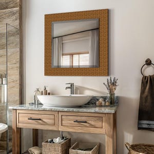 Mirror Wall Decor, Bathroom Living Room Wall Art, Tempered Glass Mirror for Wall, Wall Hangings, Modern Home Decor, Mirror for Bathroom,