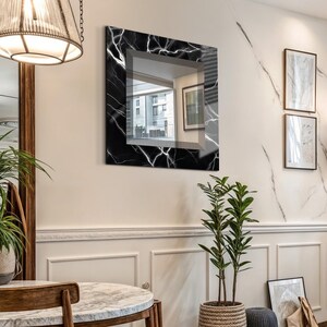 Modern Mirror for Wall, Mirror Wall Decor, Bathroom Living Room Wall Art, Tempered Glass, Wall Hangings, Modern Home Decor