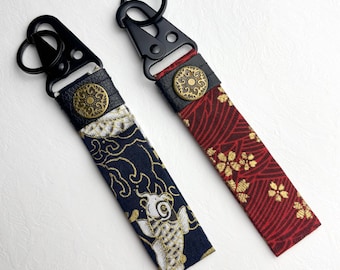 Japan Style Woven Keychain, Key Accessories Wallet Trinkets Elegant Gift Pendant Japanese Art