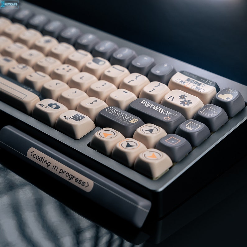 Cool Coding Theme PBT ISO Keycap Set for Mechanical Keyboard, EOA ...