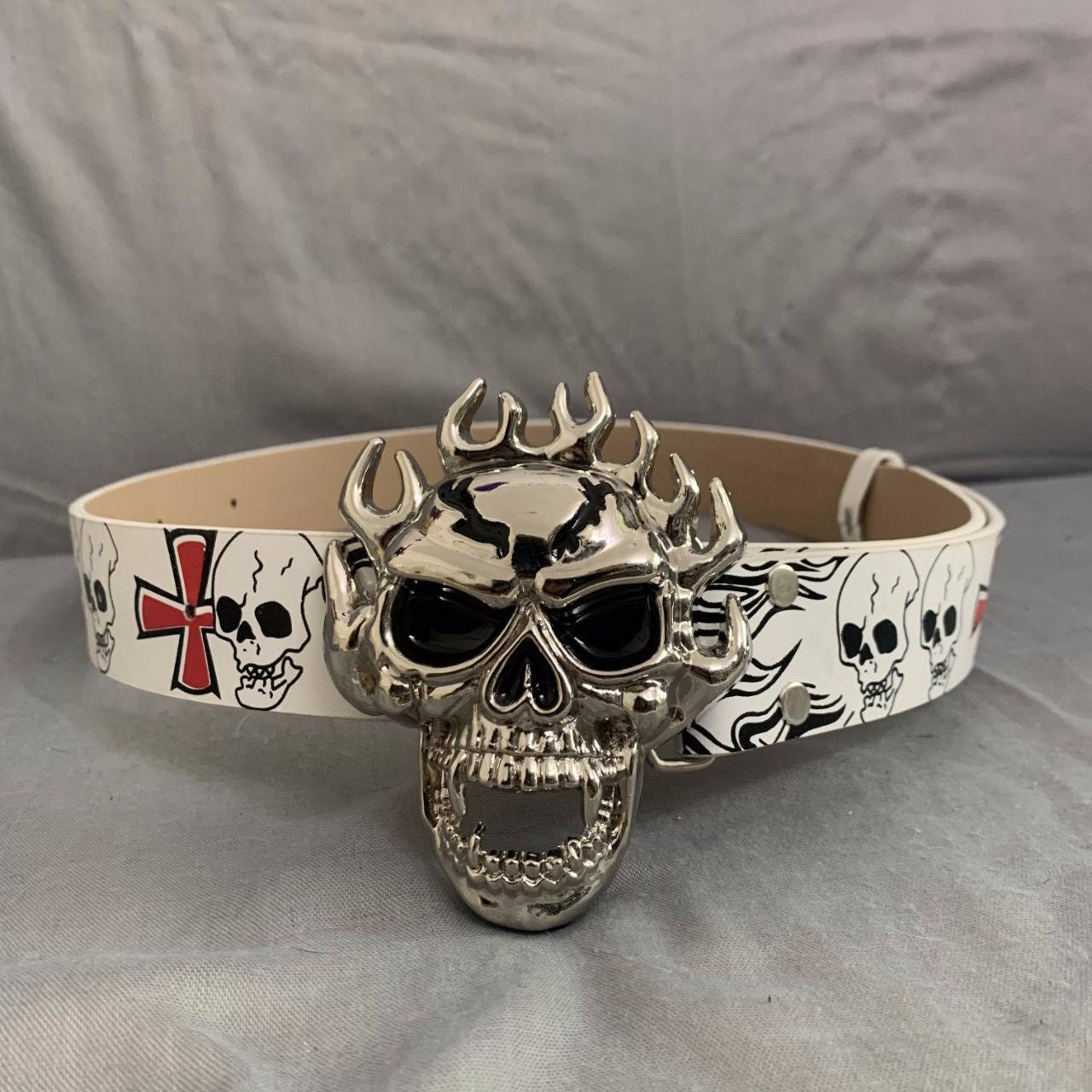 future archive ベルト y2k punkandyo Punk Y2k Skull Belt, Trendy Waistband, Y2K Belt,rock Belt