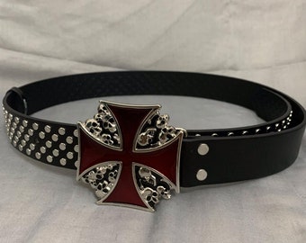 Cross Rhinestone Belt | Y2K Wave