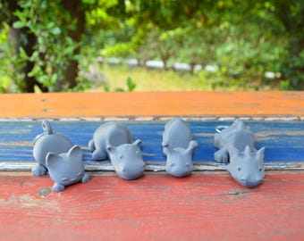 Soporte para teléfono con diseño de animales impreso en 3D, bonito organizador de escritorio, divertido soporte para teléfono, regalo único para amantes de los animales, soporte para teléfono con múltiples diseños.