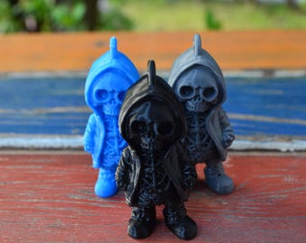 3D Printed Skull Keychain – Gothic Halloween Bag Charm