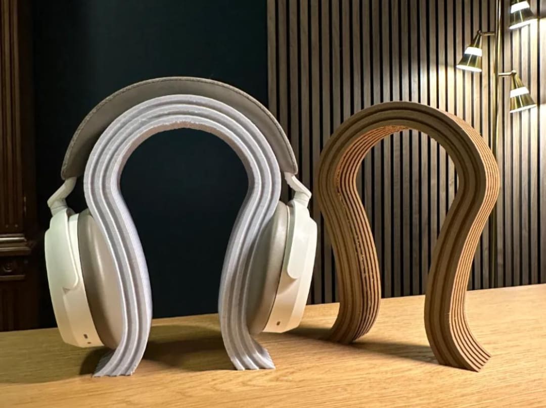 Modern Arch Headphone Stand | Minimalist 3D Printed Headset Holder ...