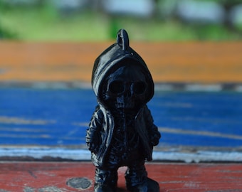 Llavero de esqueleto – Llavero de calavera gótica – Dije de la Parca impreso en 3D – Accesorio único de estética oscura para bolso – Idea de regalo de Halloween
