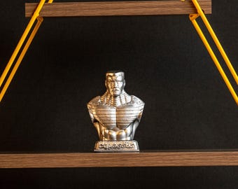 Busto de coloso impreso en 3D, estatua de Marvel, superhéroe, decoración de escritorio, regalo geek, figura de coleccionista de cómics, escultura de metal mutante de X-Men.