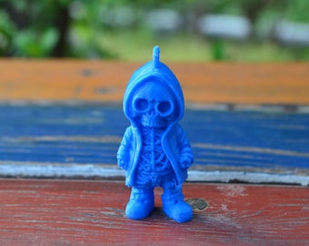 Llavero de esqueleto – Llavero de calavera gótica – Dije de la Parca impreso en 3D – Accesorio único de estética oscura para bolso – Idea de regalo de Halloween