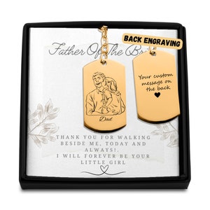 Kundenspezifischer Vater der Braut-Hochzeitstag-Schlüsselring, gravierter Foto-Schlüsselbund, Vater der Braut-Geschenk, personalisierter Schlüsselring, graviert, Geschenkbox