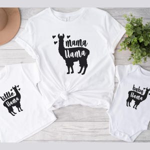 Mama Llama Squad Shirt • Little Llama & Baby Llama Matching Tshirts • Llama Kids/Baby Shirt • Mommy and Me Matching Llama Tee •Mama and Mini