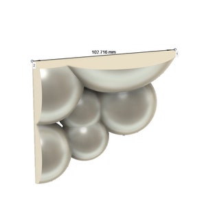 Support d'angle pour étagère à bulles gauche et droite pour vis et ruban adhésif pour impression 3D à la maison image 5