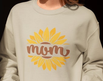 Mother's Day Sunflower Sweatshirt - Perfect Mom Gift - Unisex Heavy Blend™ Crewneck for Mama