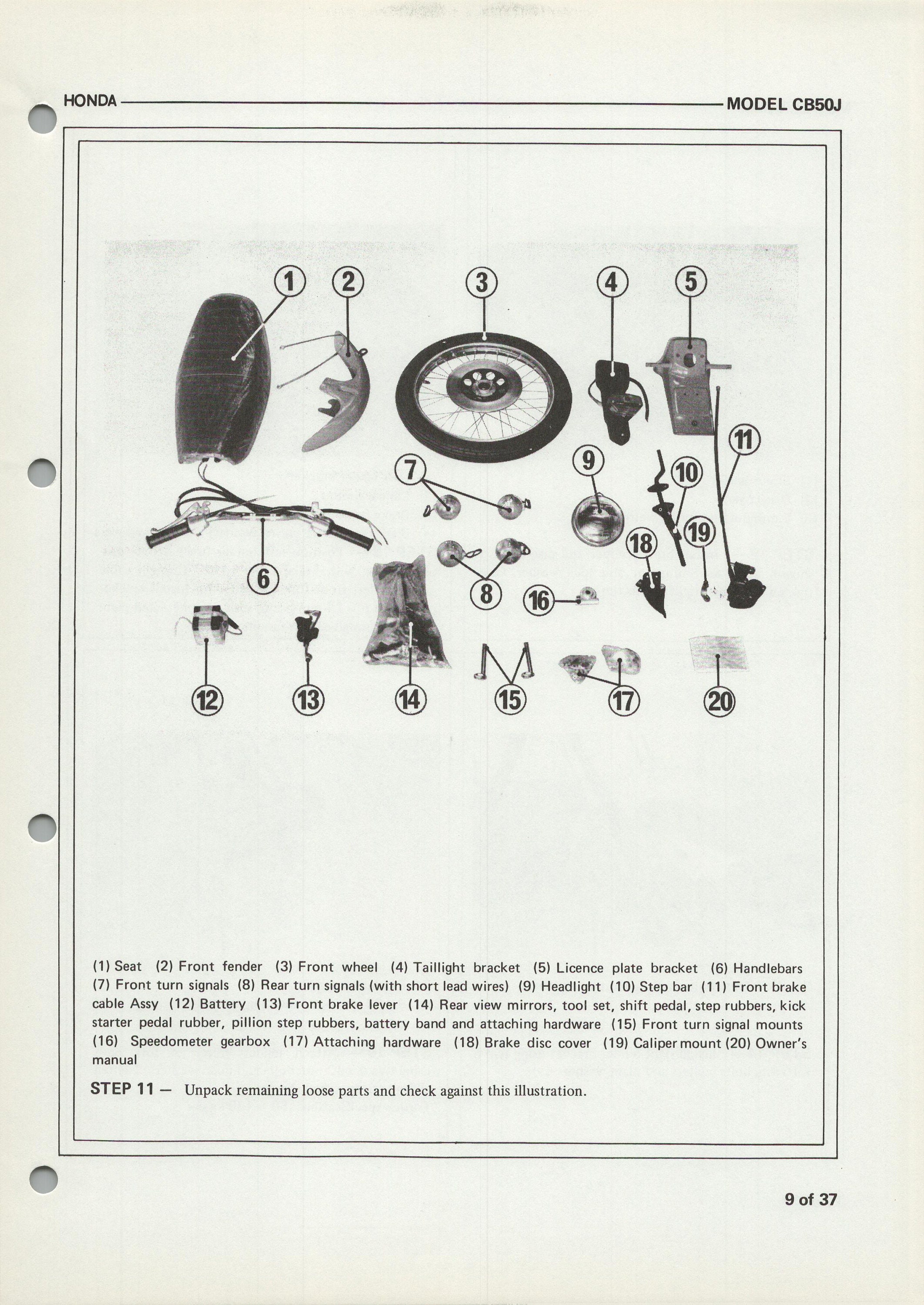 Honda CB50J (77-82) Shop Repair Manual & Set-up CB 50 J XL 50