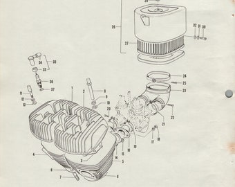 Suzuki T500 (68-72) Parts List Catalogue Book Manual T 500 Cobra