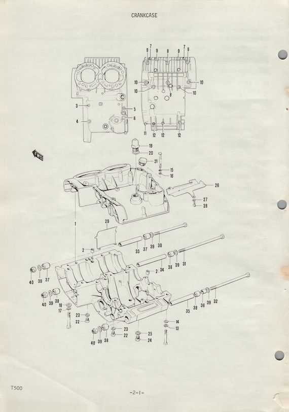 Suzuki T500 (68-72) Parts List Catalogue Book Manual T 500 Cobra