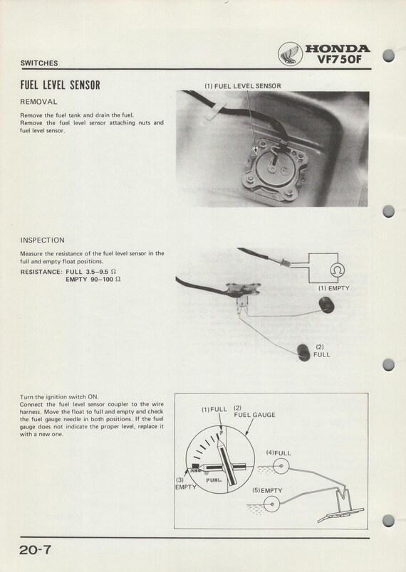Honda VF750F (83-86) Work-shop Repair Manual VF 750 F RC15 V4 - Etsy